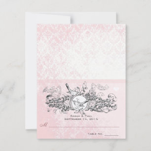 Cartões de lugar de casamento de tenda DIY você ma