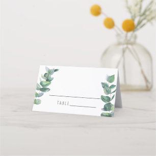 Cartões de lugar de casamento - Eucalipto