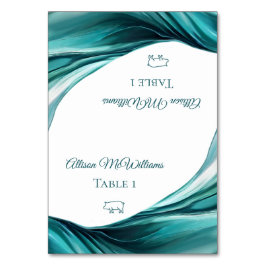 Cartões de lugar de casamento-Ícone de Porco-Esmer