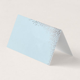 Cartões de lugar de mesa de confete