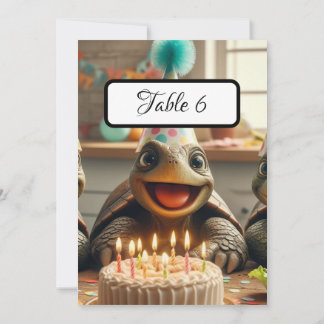 Cartões de lugar de mesa personalizados para tarta