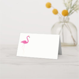 Cartões De Lugar Dobrados De Flamingo Rosa