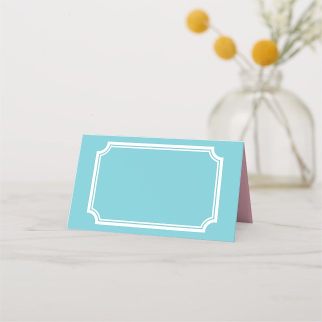 Cartões de lugar dobrados personalizados para rece (Frente)