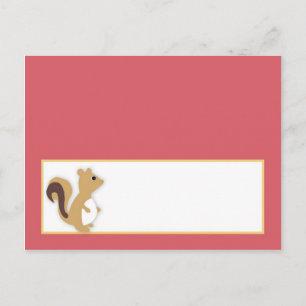 Cartões de Lugar Escritos Amor e Floresta Natural