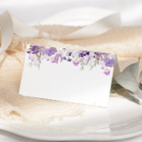 Cartões de lugar para casamento da lavanda Lilly