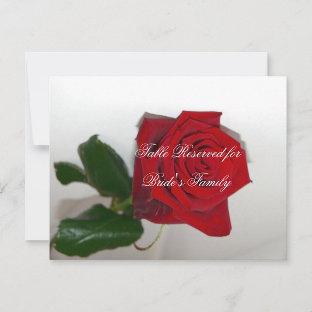 Cartões de lugar para mesa de casamento (Frente)