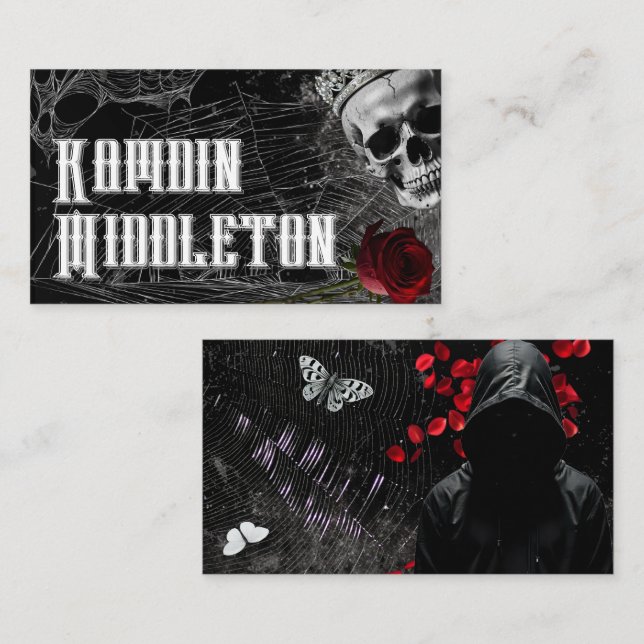 Cartões De Lugar Personalizados Assombrando Adelin (Frente/Verso)