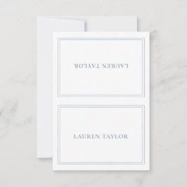 Cartões de lugar personalizados minimalistas moder