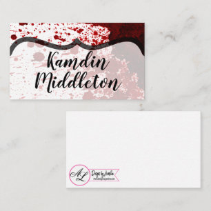 Cartões de Lugar Personalizados Vampiros Sanguíneo