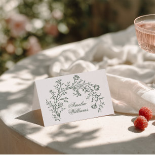Cartões de Lugares de Casamento Boho Modernos com