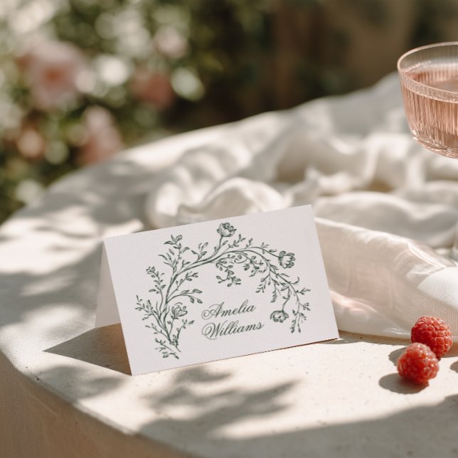 Cartões de Lugares de Casamento Boho Modernos com  (Criador carregado)