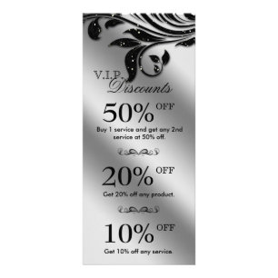 Cartões de Marketing de Salão Negros de Joalharia