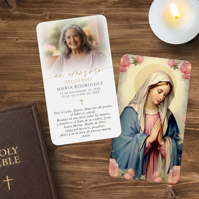 Cartões de Memória da Ave-Maria Espanhola Virgem M (Criador carregado)