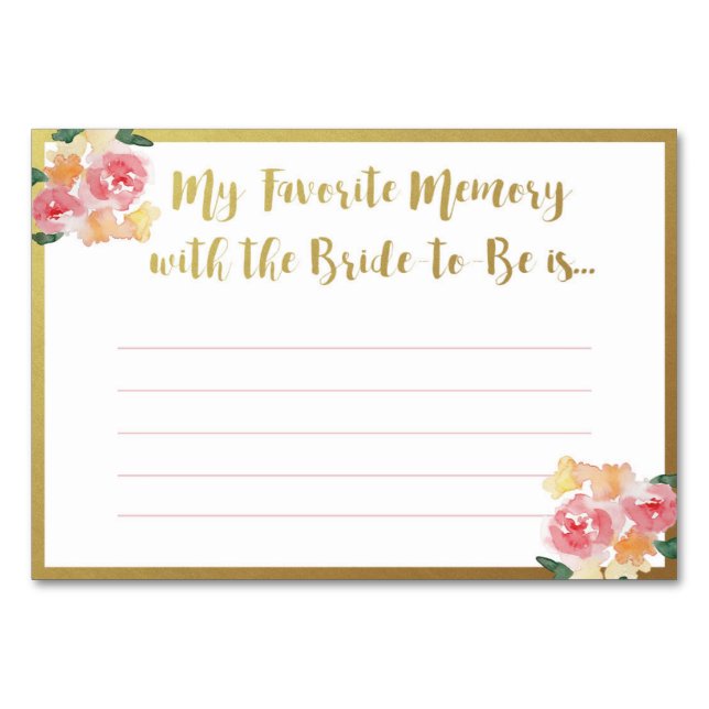 Cartões de Memória Favorita com a Noiva (Frente)