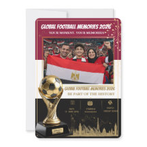 Cartões de Memórias de Futebol Global 2026