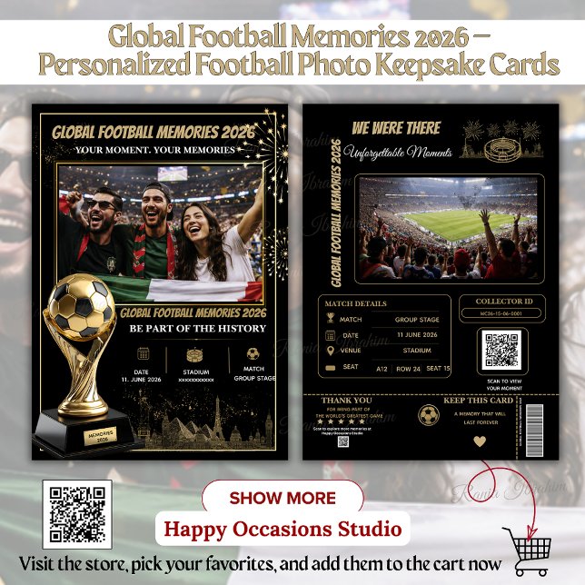 Cartões de Memórias de Futebol Global 2026 (Criador carregado)