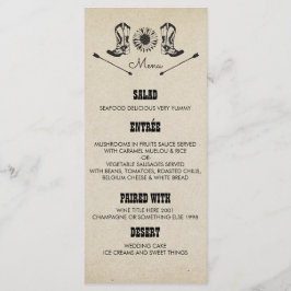 Cartões de Menino de Casamento Rustic Country Cowb