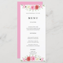 Cartões de menu de casamento Eucalyptus