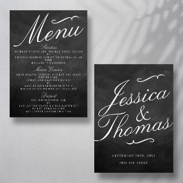 Cartões de Menu de Coleção de Casamentos do Quadro