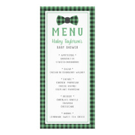 Cartões de Menus Pequenos, Chá de fraldas