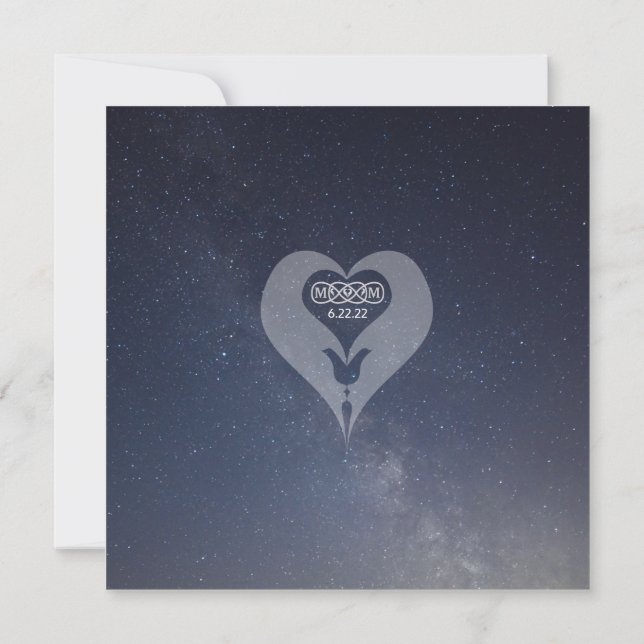 Cartões de Mesa Agradecimento Chama Gêmea (Verso)