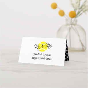 Cartões de mesa de casamento clássicos do tema tên
