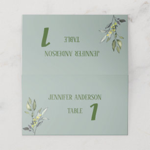 Cartões de Mesa de Casamento de Branqueamento Oleí
