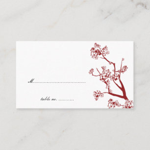 Cartões de Mesa de Casamento de Cerejeira Vermelha