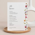 Cartões de Mesa de Casamento de Flores Selvagens<br><div class="desc">Cartões de Mesa de Casamento de flor selvagem Cartões de menu planos, Elegante 5x7" Cartões de Mesa de casamento Cartões de menu plano Caligrafia elegante Comer e Beber Menus de Casamento | Caligrafia Simples Menus De Casamento Russo, Menus De Casamento Russo, Menu De Casamento Floral, Menu De Mesa De Casamento...</div>