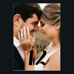 Cartões de Mesa de casamento de fotos modernas e e<br><div class="desc">Elevem a sofisticação de sua recepção de casamento com nossos Cartões de Mesa de Foto Modernos Elegantes. Estes cartões refinados não só guiam os seus convidados para as suas mesas designadas, como também servem como lindas guardas do seu dia especial. Cada carta de mesa apresenta um design elegante e contemporâneo,...</div>