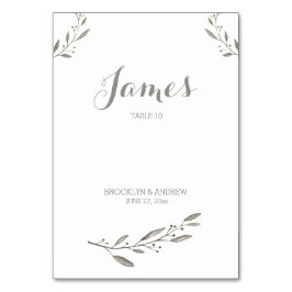 Cartões de Mesa de Casamento Elegante Cartões de C