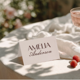 Cartões de Mesa de Casamento Elegantes com Chocola