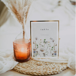 Cartões de Mesa de Casamento Floral