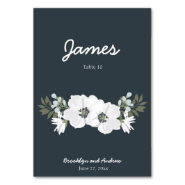 Cartões De Mesa De Casamento Floral Com Flores