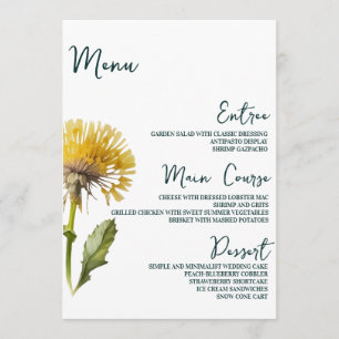 Cartões de Mesa de Casamento Floral Moderno Minima