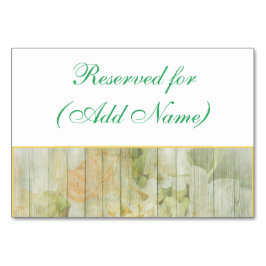 Cartões de Mesa de Casamento Floral Russo Personal