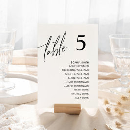 Cartões de Mesa de Casamento Minimalistas