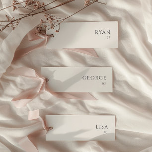 Cartões de Mesa de Casamento Minimalistas