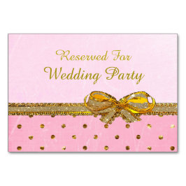 Cartões de Mesa de Casamento ou Partido Rosa e Dou