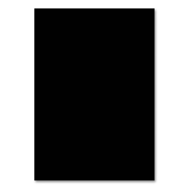 Cartões de Mesa de Casamento Preto Luxo (Frente)