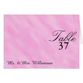 Cartões de Mesa de Casamento Rosa Blush