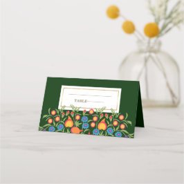 Cartões de Mesa de Design de Arte Folar Floral