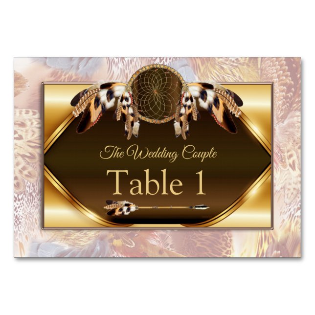 Cartões de Mesa de Dream Catcher (Frente)