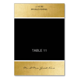 Cartões de Mesa de Nome de Casamento Personalizado