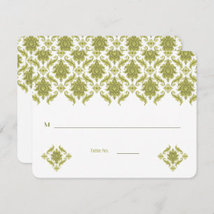 Cartões de Mesa de Oliva de Grande Tamanho