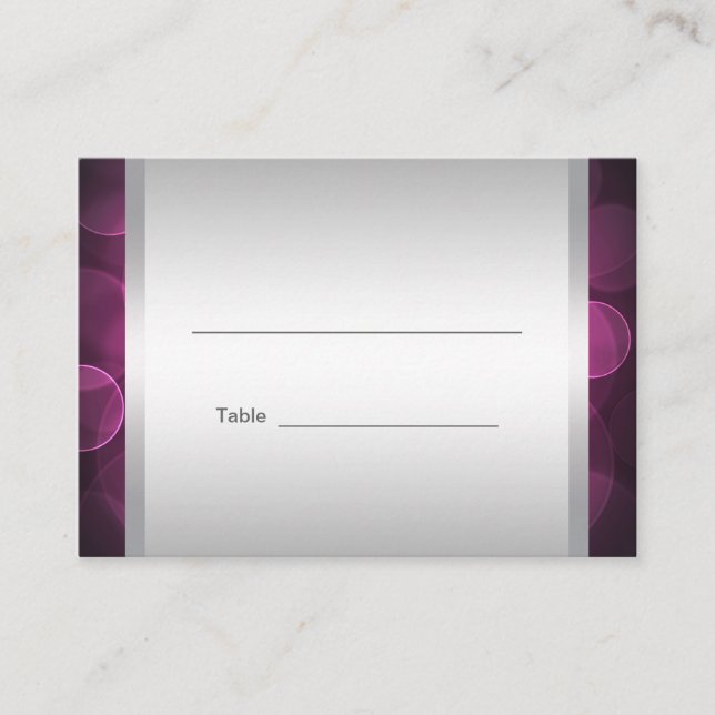 Cartões de mesa de recepção de Bat Mitzvah rosa qu (Frente)