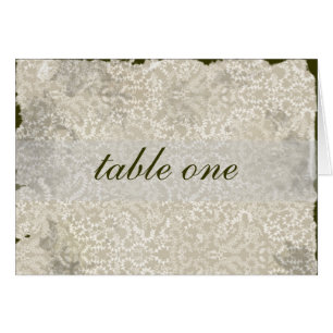 Cartões de Mesa de recepção de casamentos tema dam