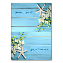 Cartões de Mesa de Starfish Place Orchid