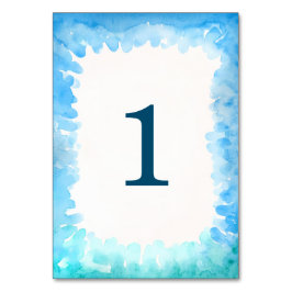 Cartões de Mesa de Tartaruga-do-mar - Cor Verde Az