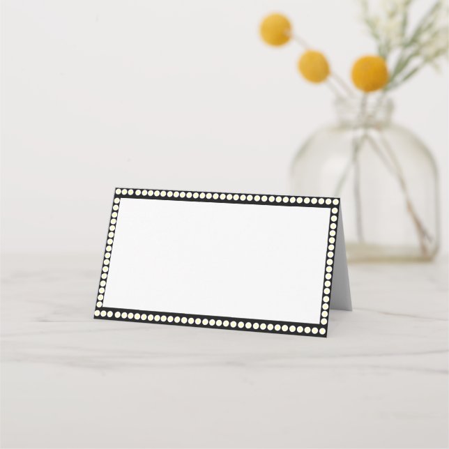 Cartões de Mesa do Estilo Marqueado (Frente)